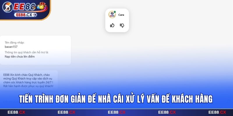 Tiến trình đơn giản để ee88 xử lý vấn đề khách hàng